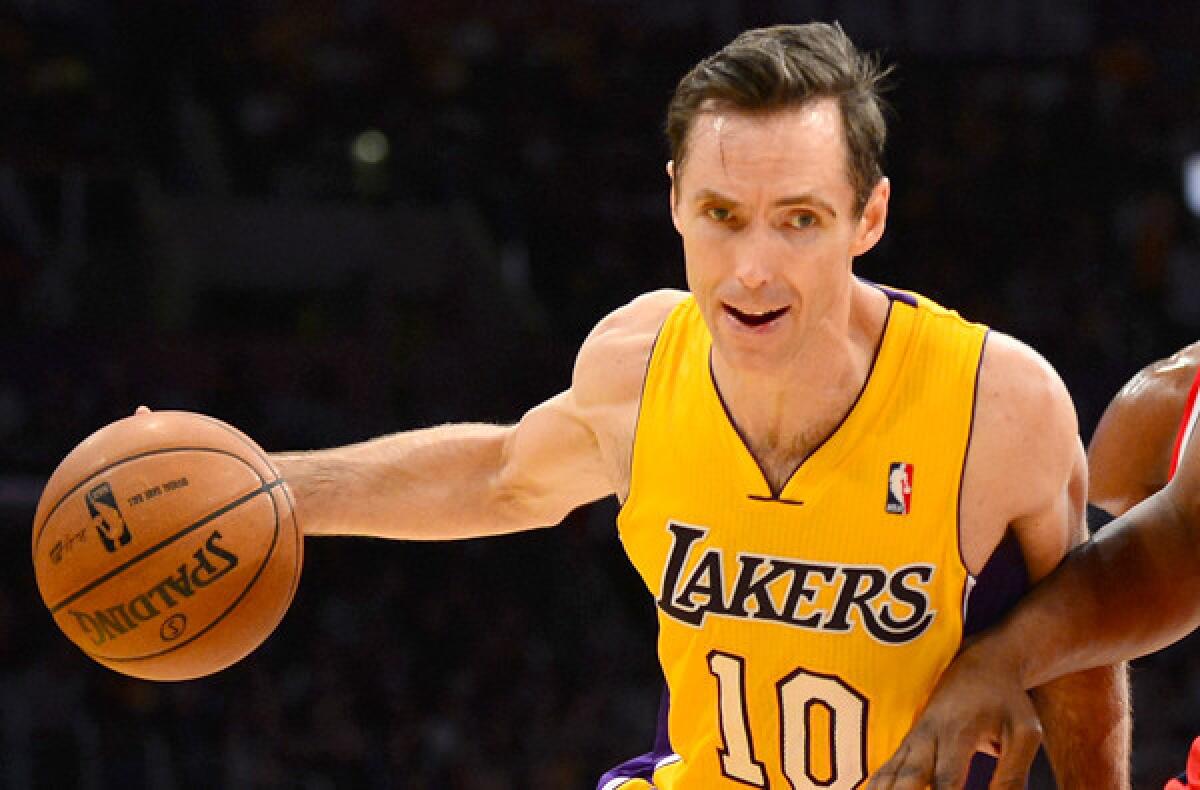 Steve nash clearance jersey lakers